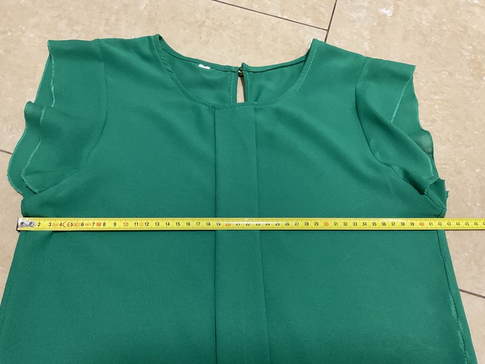 Zielona bluzeczka, krotki rękaw, 36