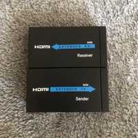 HDMI подовжувач Kuyia по RJ45 витій парі, активний до 60м