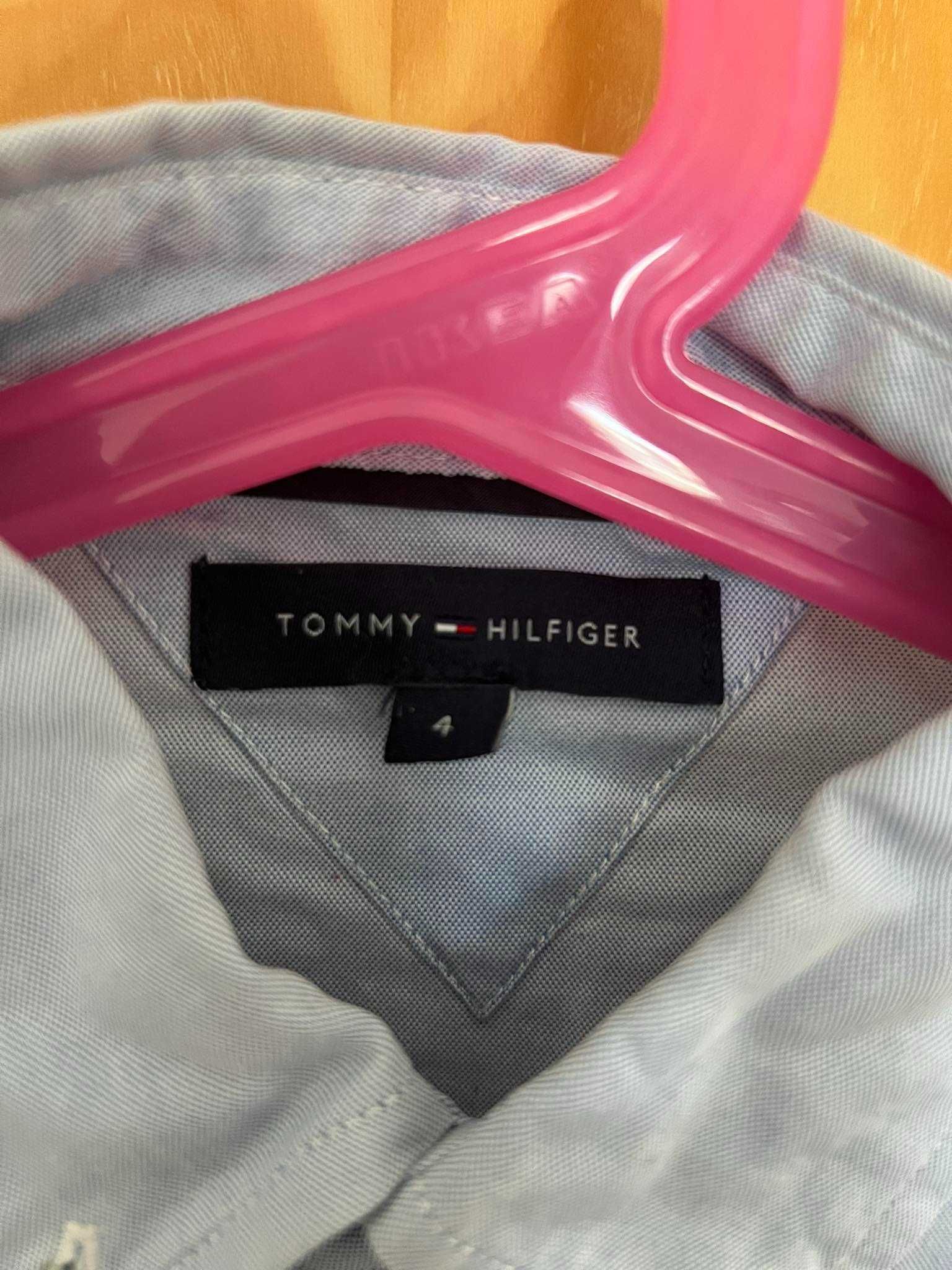 Camisa azul claro de menino da Tommy Hilfigher