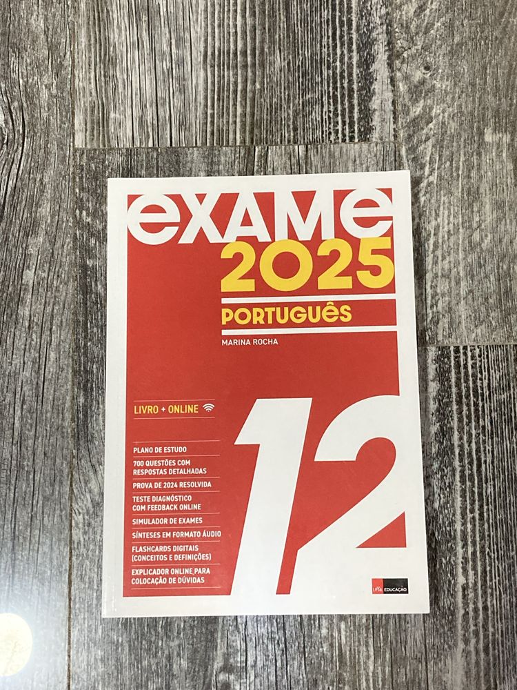 Livro de preparação para exame de português 12° ano 2025
