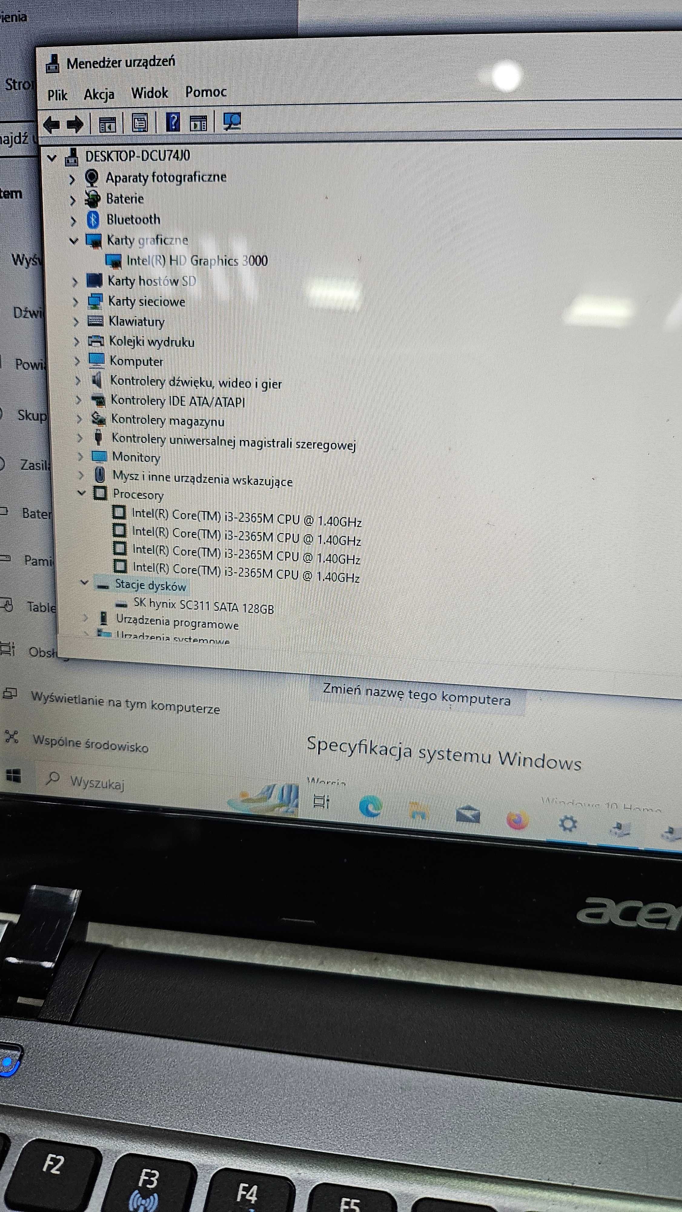 Laptop Acer V5-171    intel i3