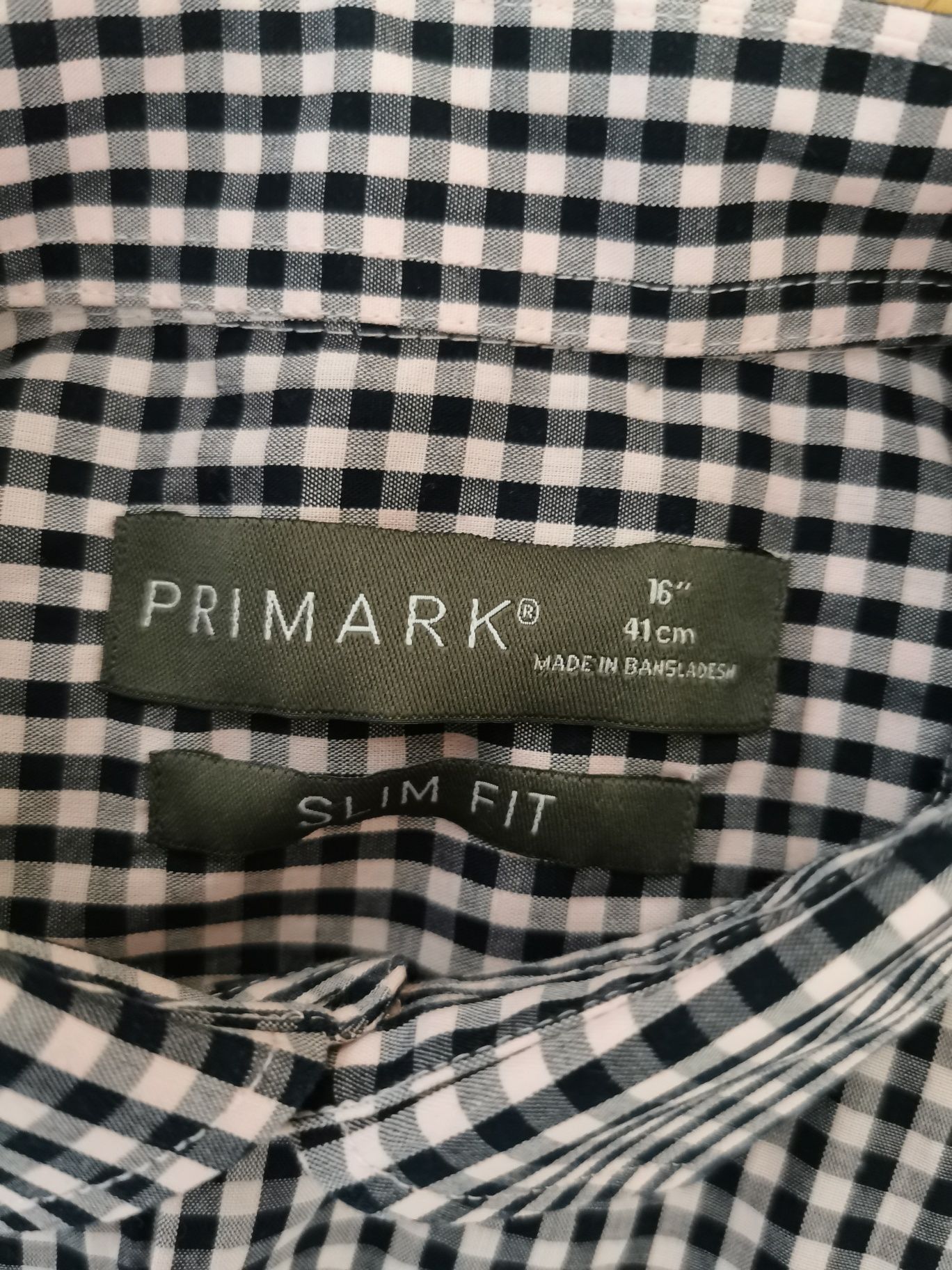 Koszula męska elegancka klasyczna w kratę w kratkę L 40 primark