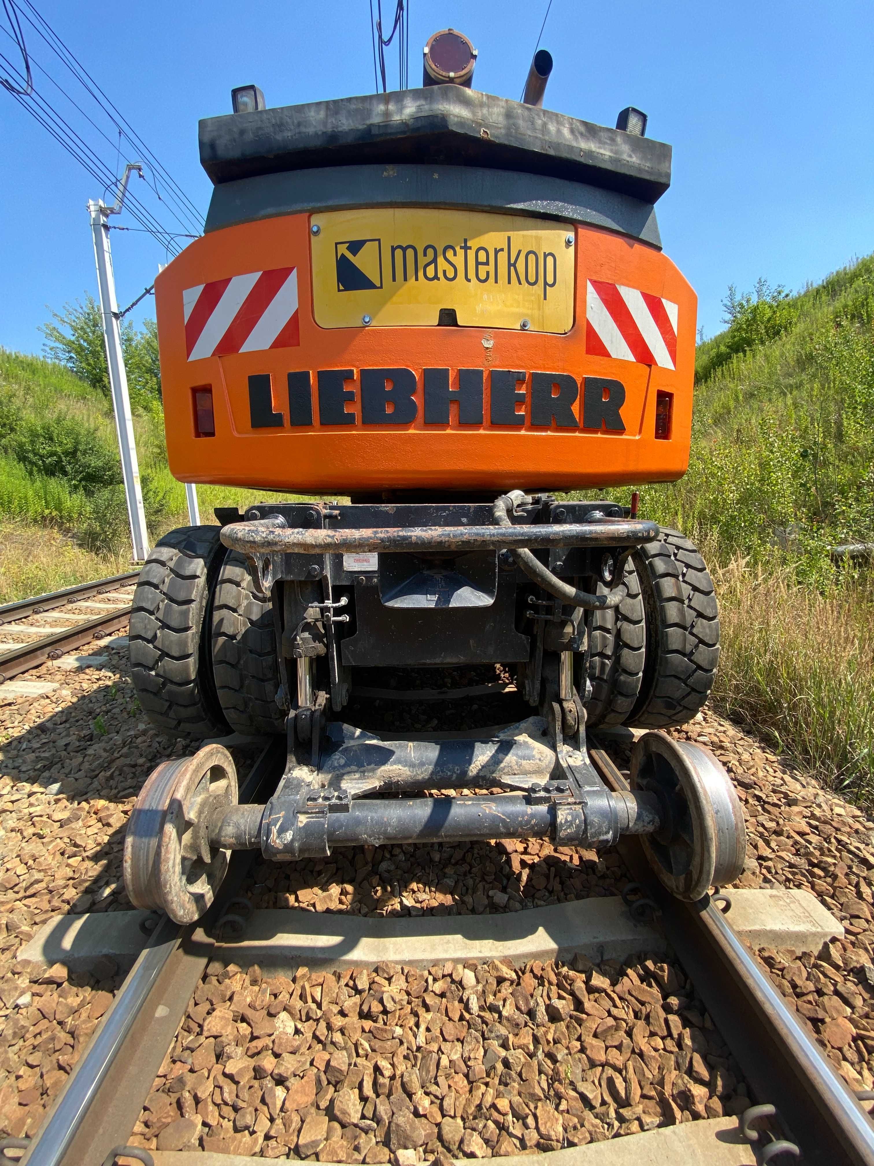 Wynajem koparka kolejowa dwudrogowa kołowa Liebherr A900ZW