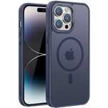 Etui do Apple iPhone 14 Pro Max, MagSafe, niebieskie, półprzezroczyste