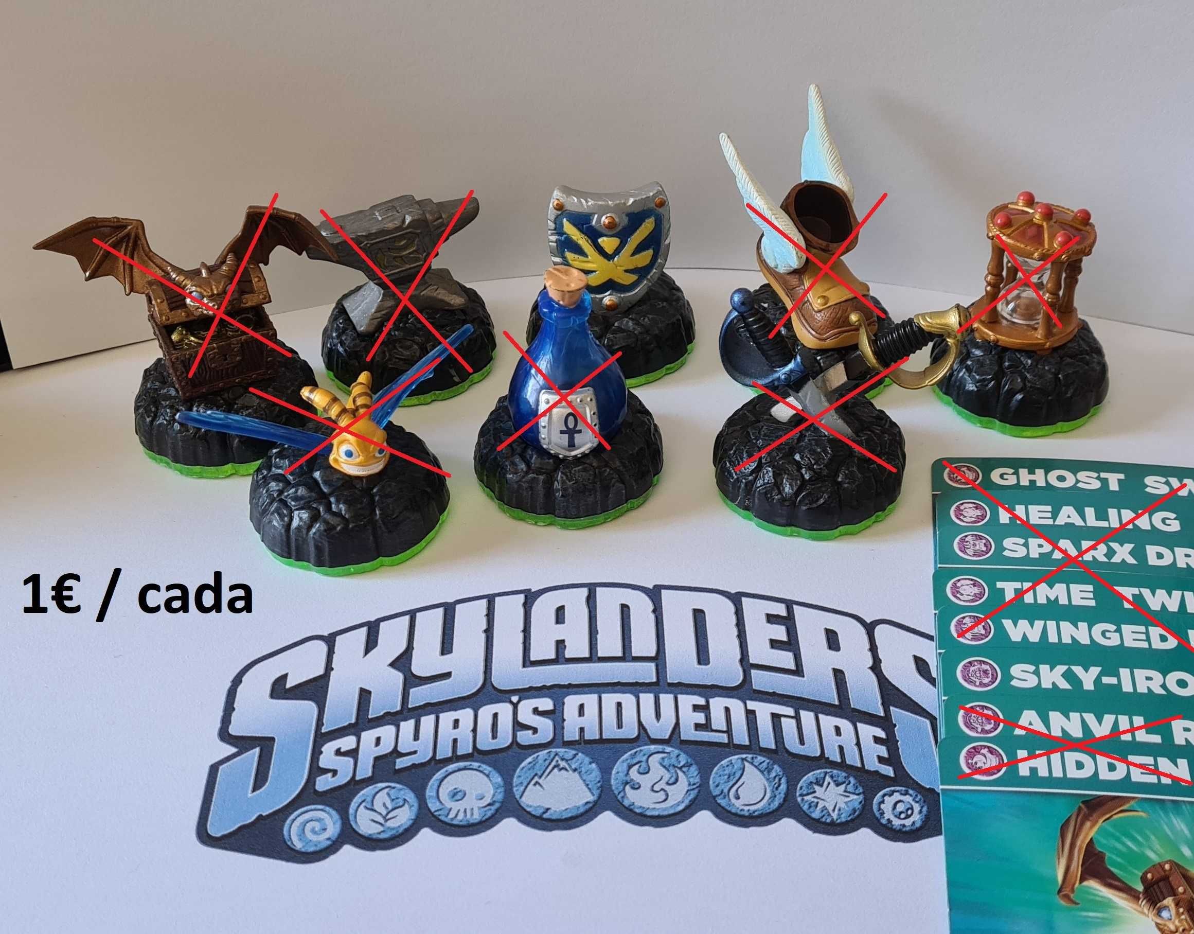 Figuras Skylanders diversas e acessórios