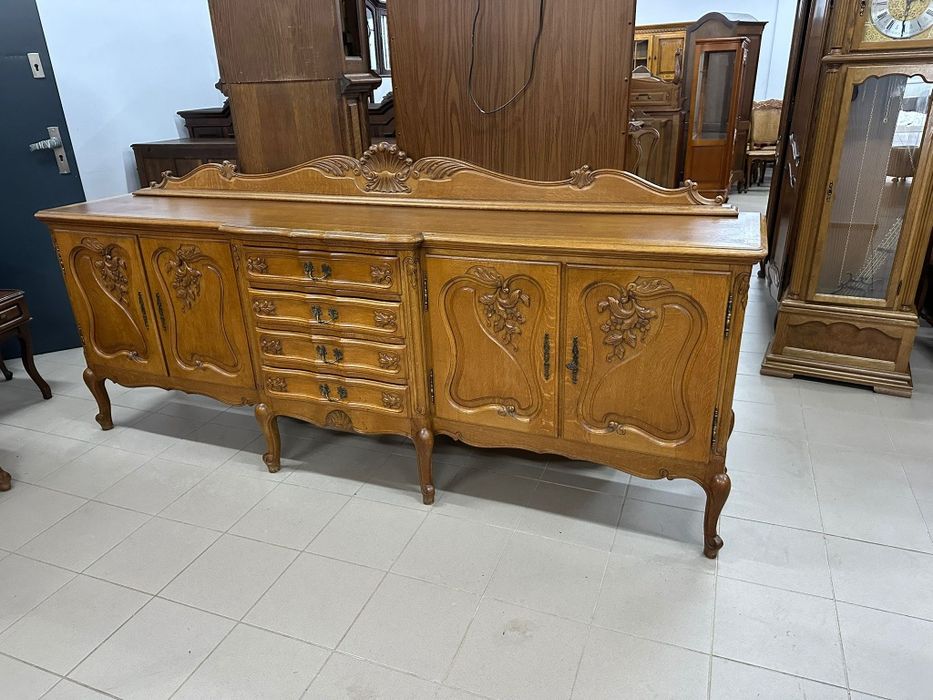 Francuski zestaw – komoda + witryna w stylu Ludwikowskim.
