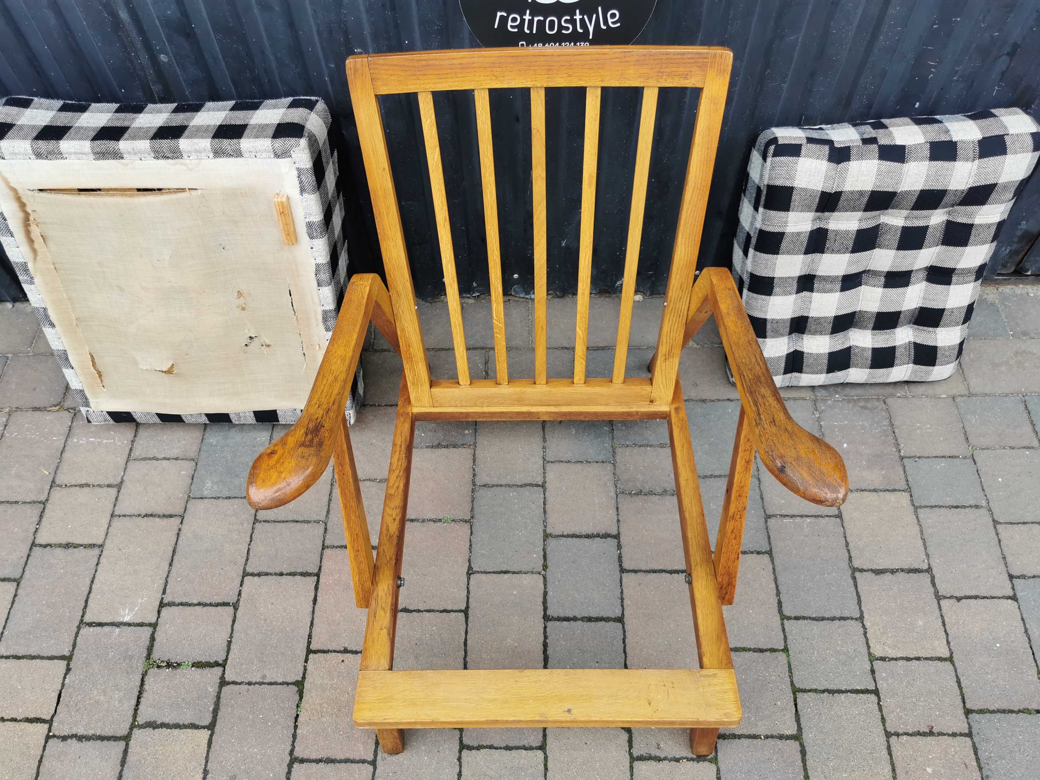 Fotel Krásná Jizba/ÚLUV, Czechosłowacja '40-50 Design, Prl- RZADKOŚĆ!