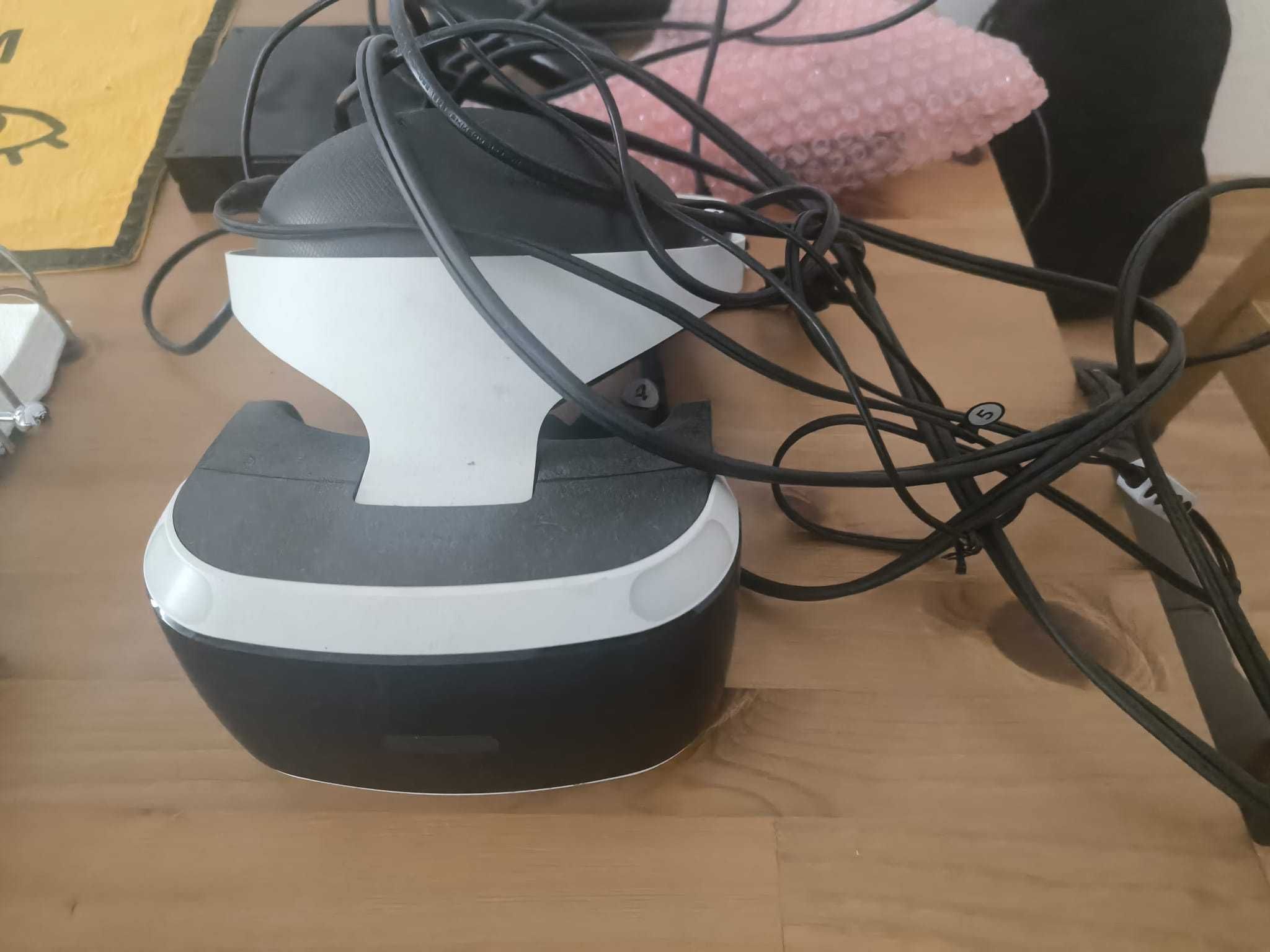 Conjunto Playstation 4 e PS VR com 2 Comandos Move