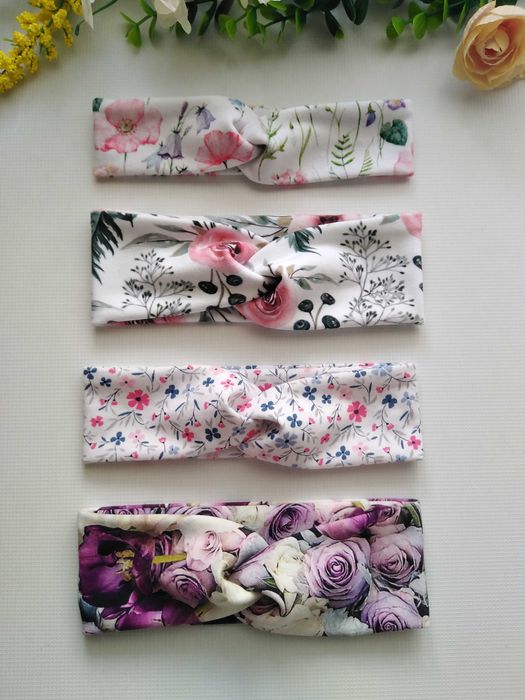 Opaski - Pin up - wiązane - przeplatane - dla mamy i córki - 2 szt.