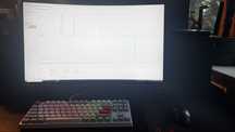 Gaming set up monitor klawiatura myszka sluchawki komputer stacjonarny