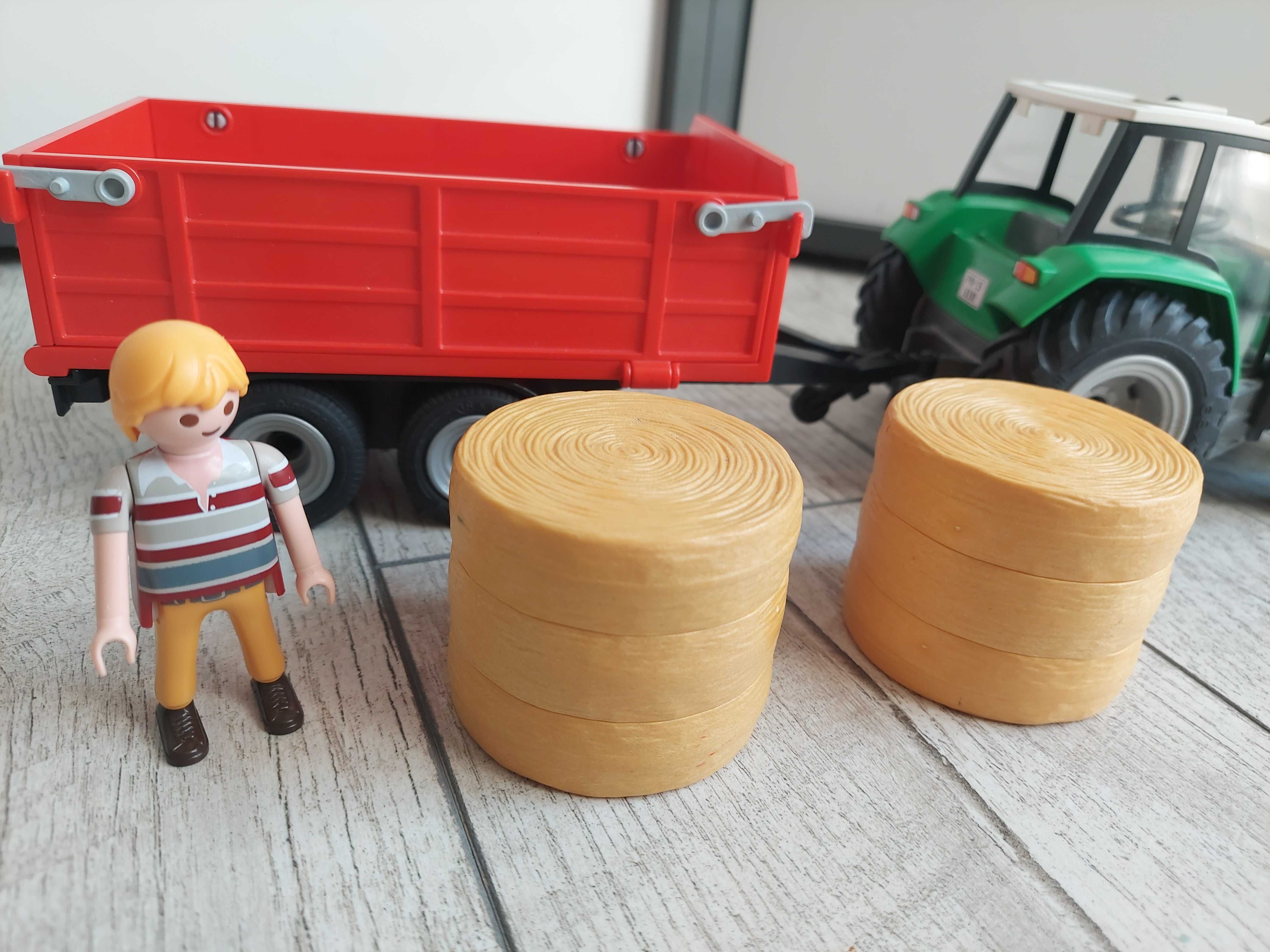 Playmobil 6130 duży traktor z przyczepą siano farma gospodarstwo