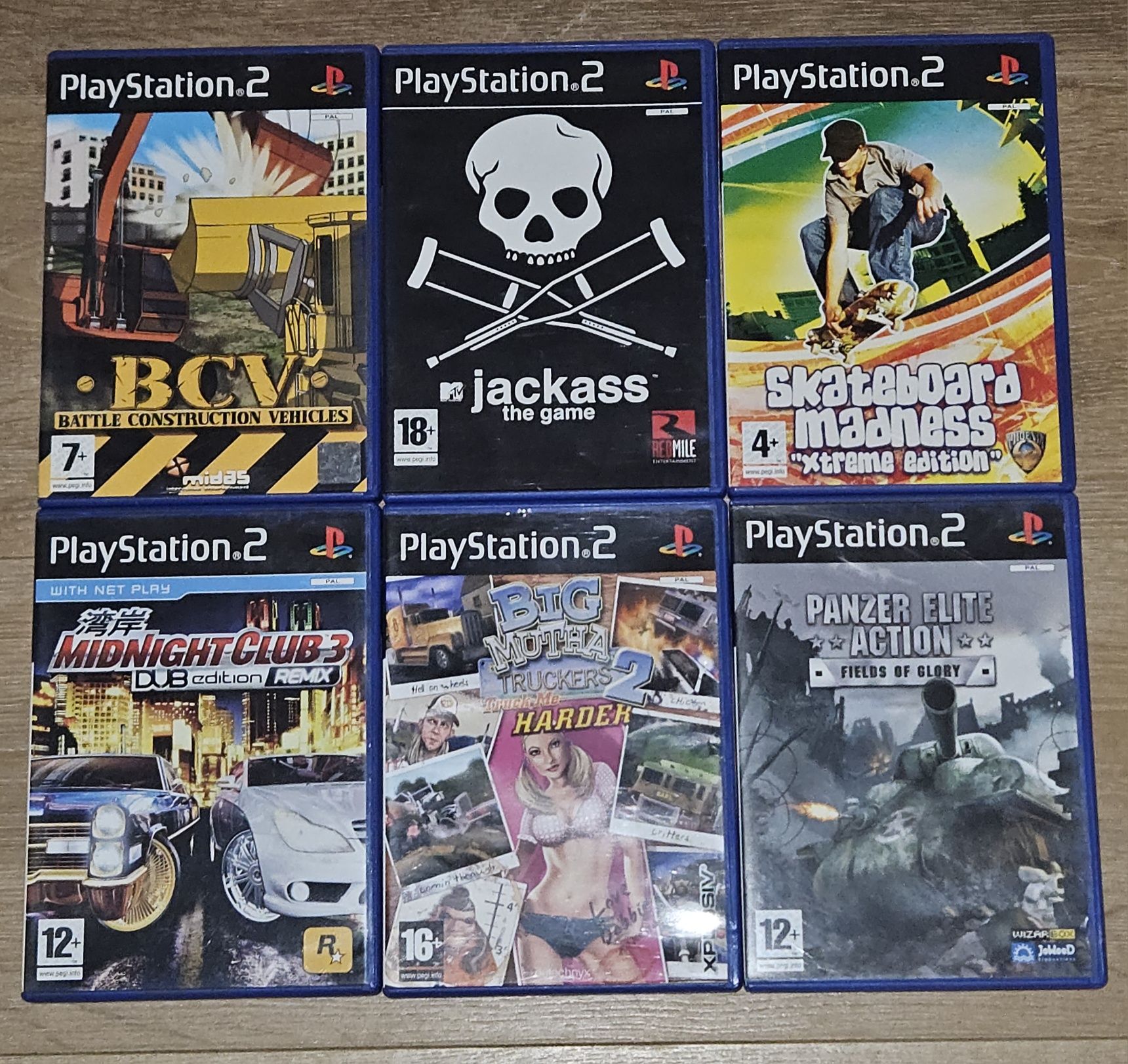 Lote de 6 jogos playstation 2