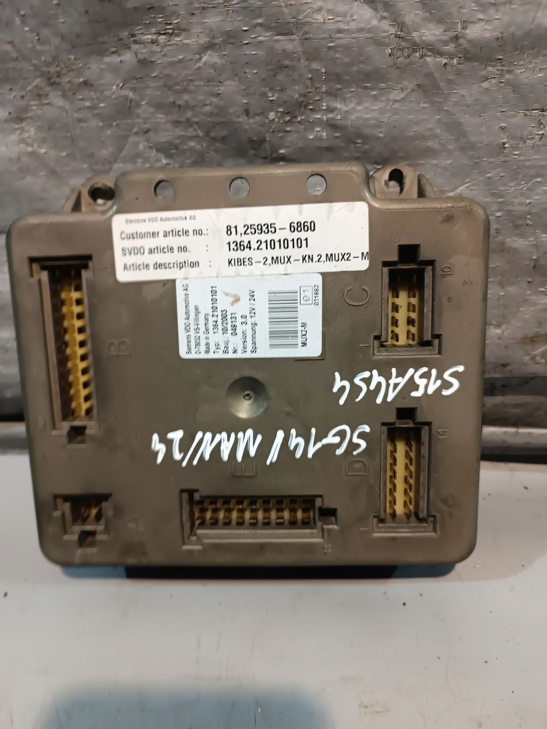 Man Autobus Sterownik MUX2-M 1364.21010101 049131 Version 3.0