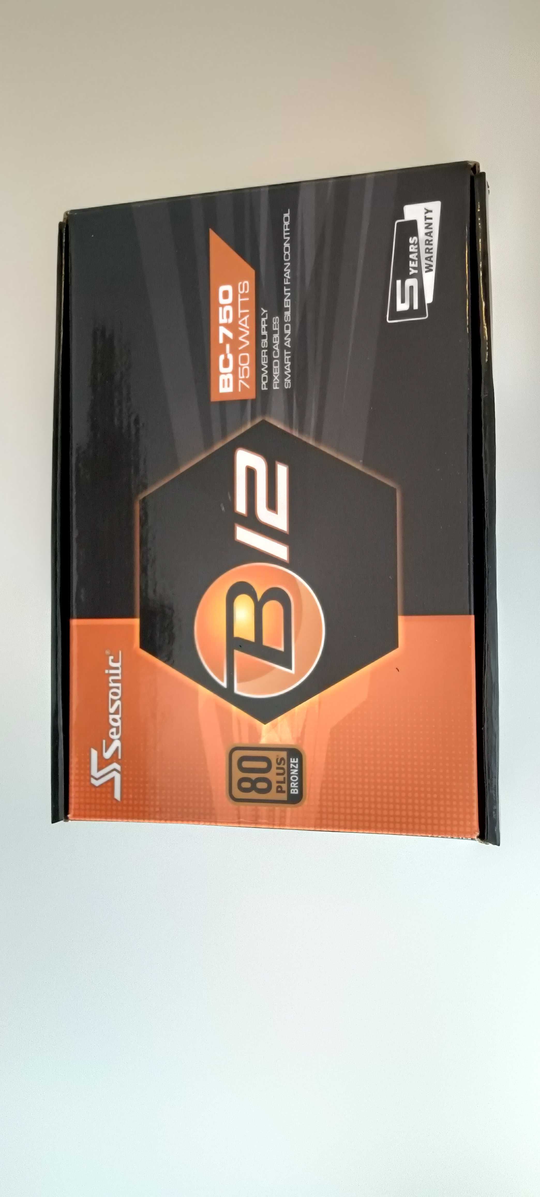 Fonte ATX Seasonic B12 BC-750 80 Plus Bronze 750W, com garantia!