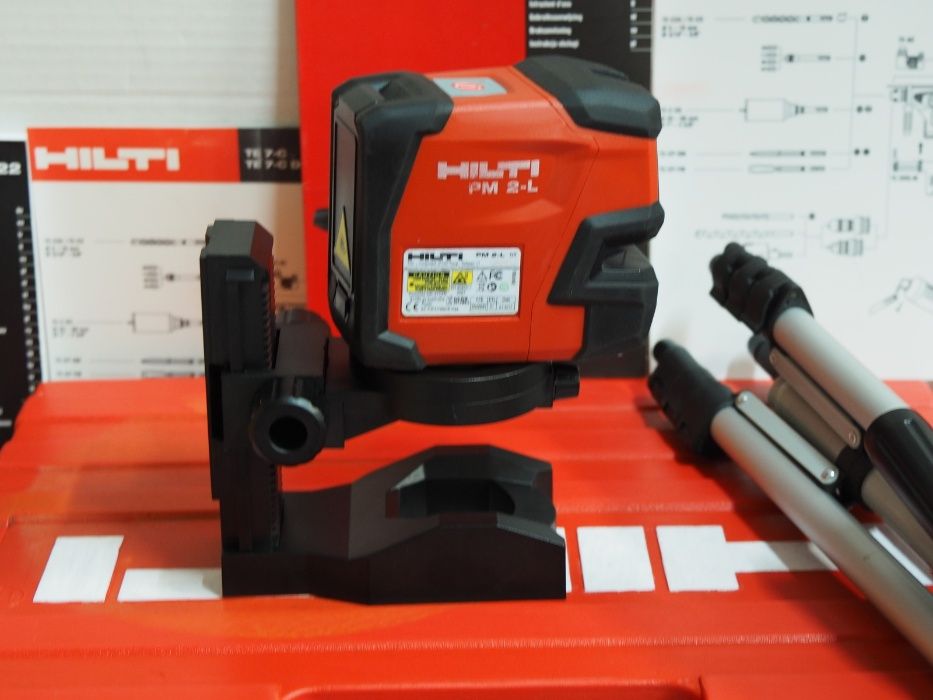 HILTI PM 2 L laser krzyzowy niwelator liniowy czerwony statyw