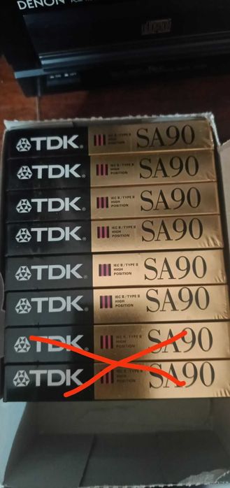 Kasety magnetofonowe TDK SA 90 nowe 6 sztuk