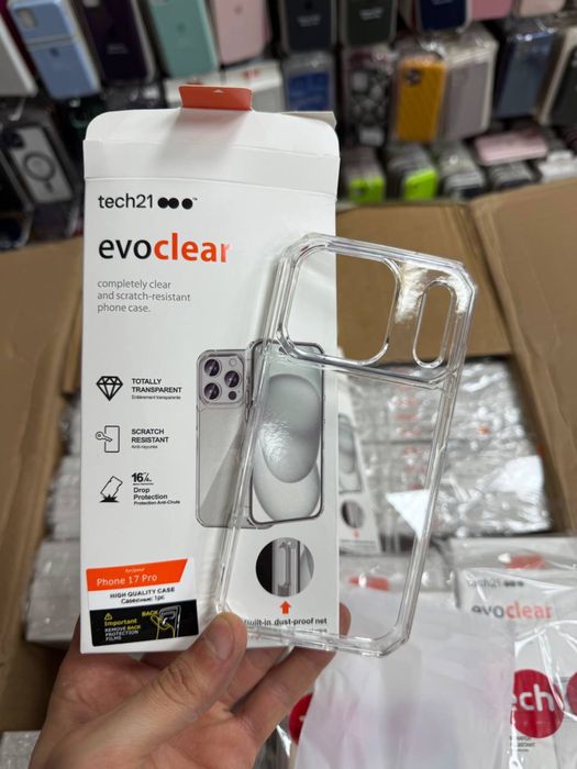 Прозрачный чехол Evo Clear на айфон 17 про макс и другие