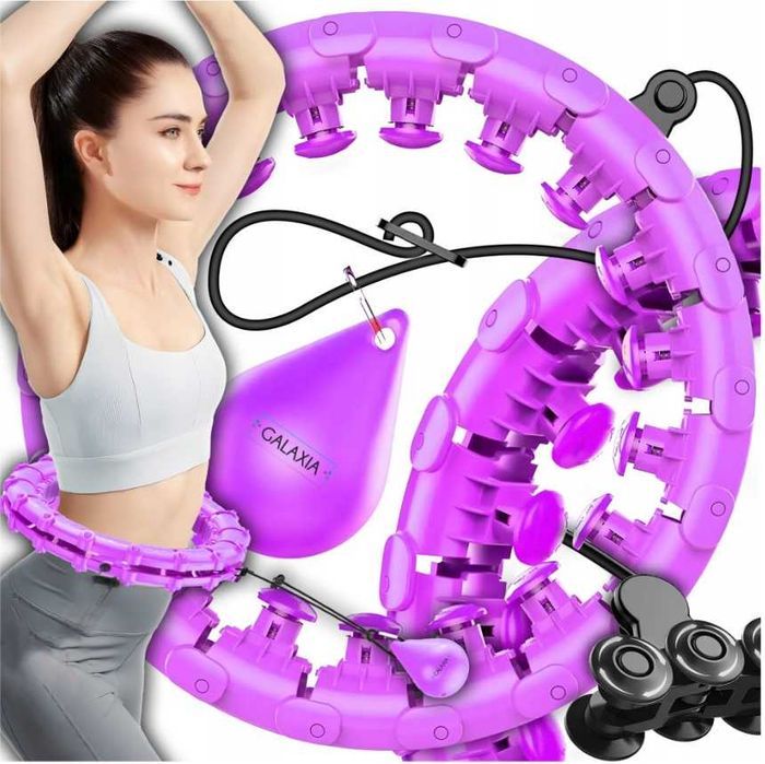 HULA HOP ODCHUDZAJĄCE z Wypustkami z Obciążeniem Obciążnikiem HULAHOP