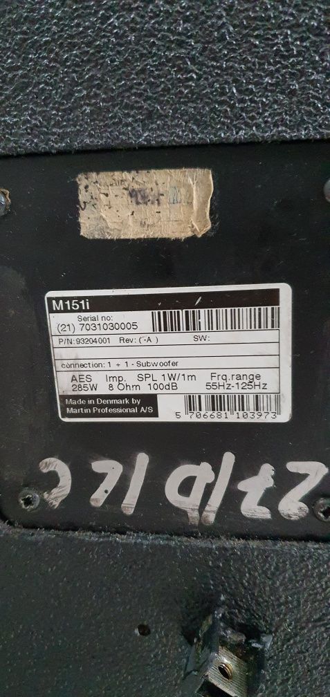 Nagłośnienie JBL QSC Martin Mach m151i Ecler Pam 4100