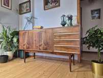 Komoda/sideboard proj.S.Albracht z lat 60-tych po renowacji! PRL RETRO