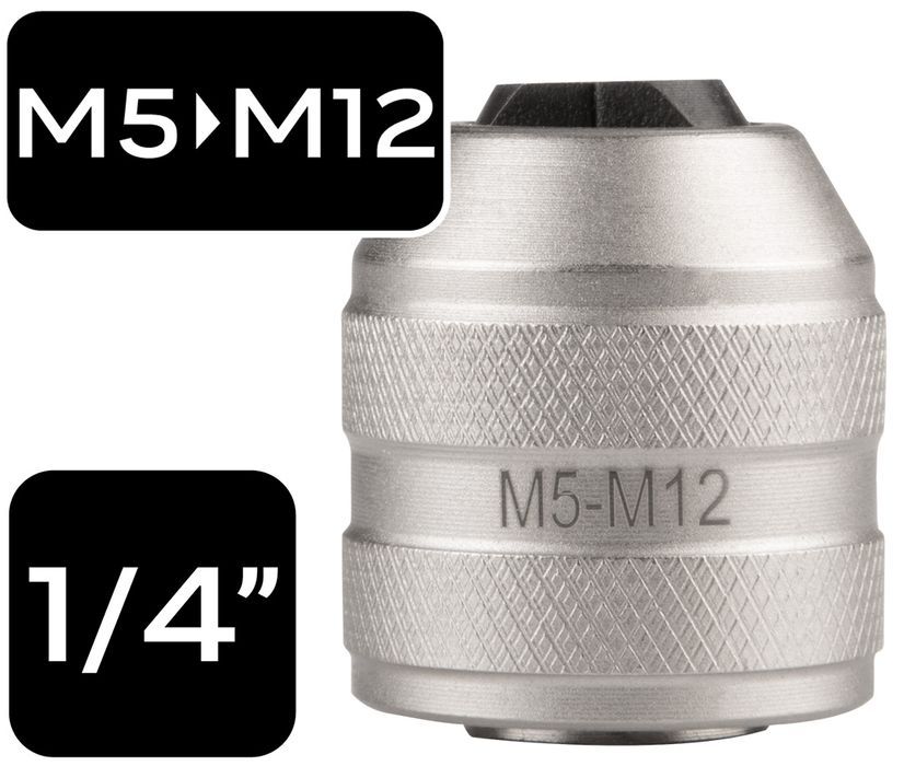 Adapter Do Gwintowników, 1/4"Dr M5-M12