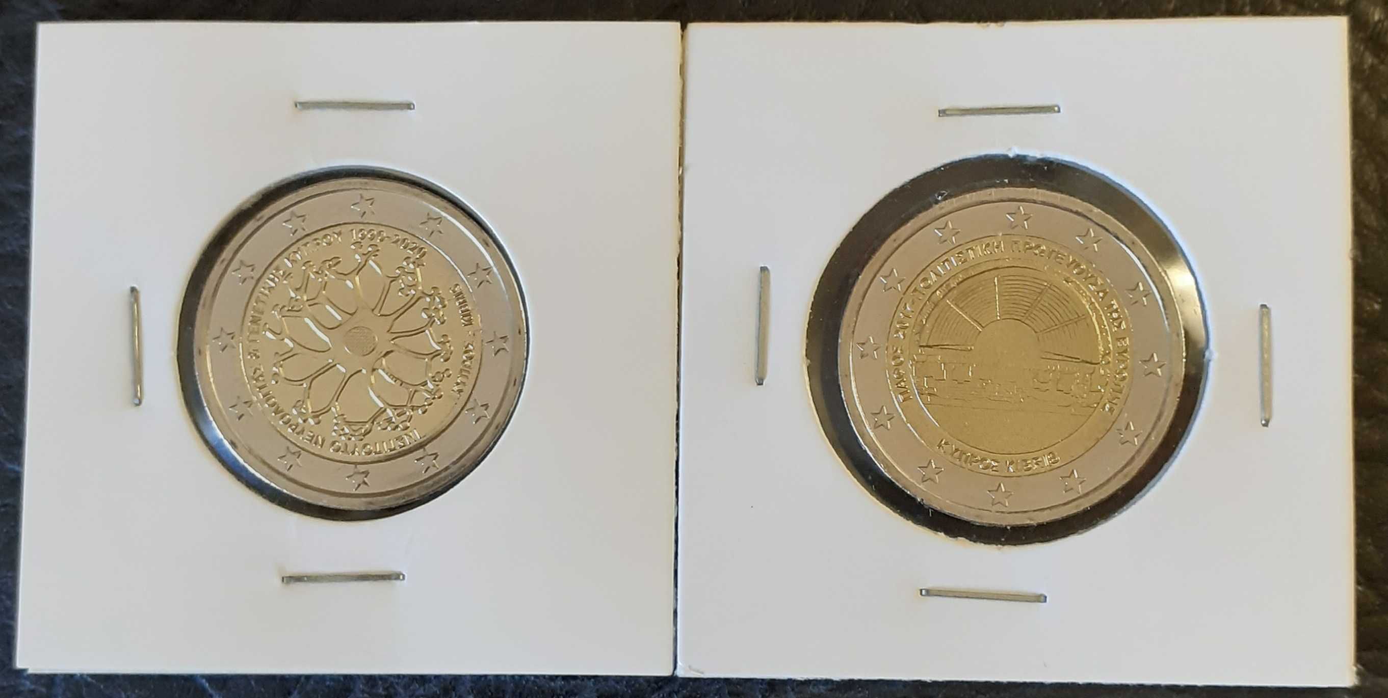 Moedas comemorativas UNC - 2 euro - CHIPRE