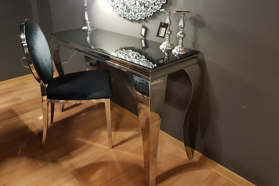 KONSOLKA Toaletka czarna GLAMOUR T 780