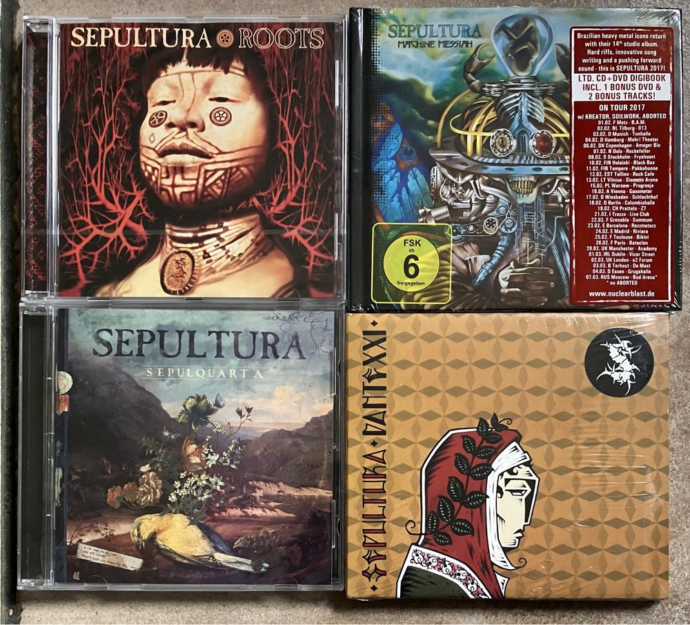 Sepultura - Morbid Visions, Schizophrenia, Beneath… Arise, Roots