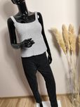 Crop top sweterkowy ciepły milusi misiowy idealny na jesień zimę nowy