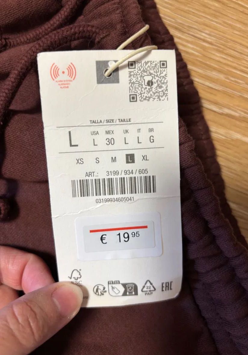 Спортивні штани Straight-leg Zara XL нюанс