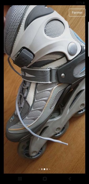 Patins em linha usados 1 única vez