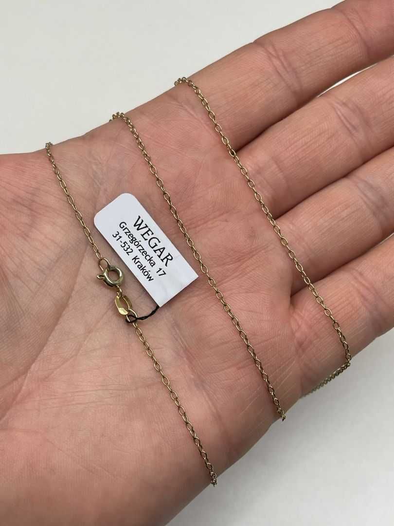 Warszawski Długi Złoty Łańcuszek - 14K - 3,79g - WARMET - KRAKÓW