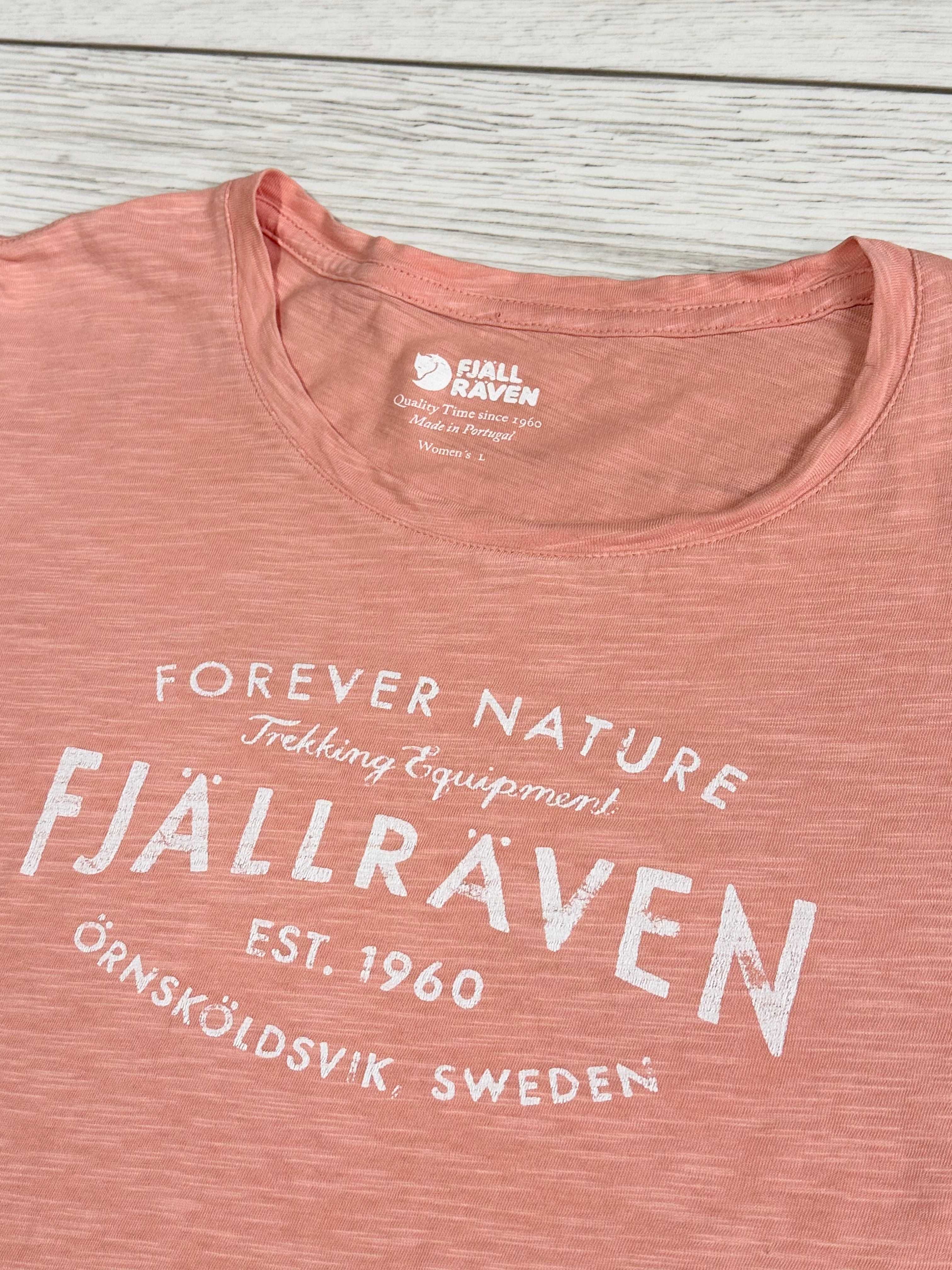 FJALLRAVEN damska koszulka z krótkim rękawem t-shirt turystyczna góry