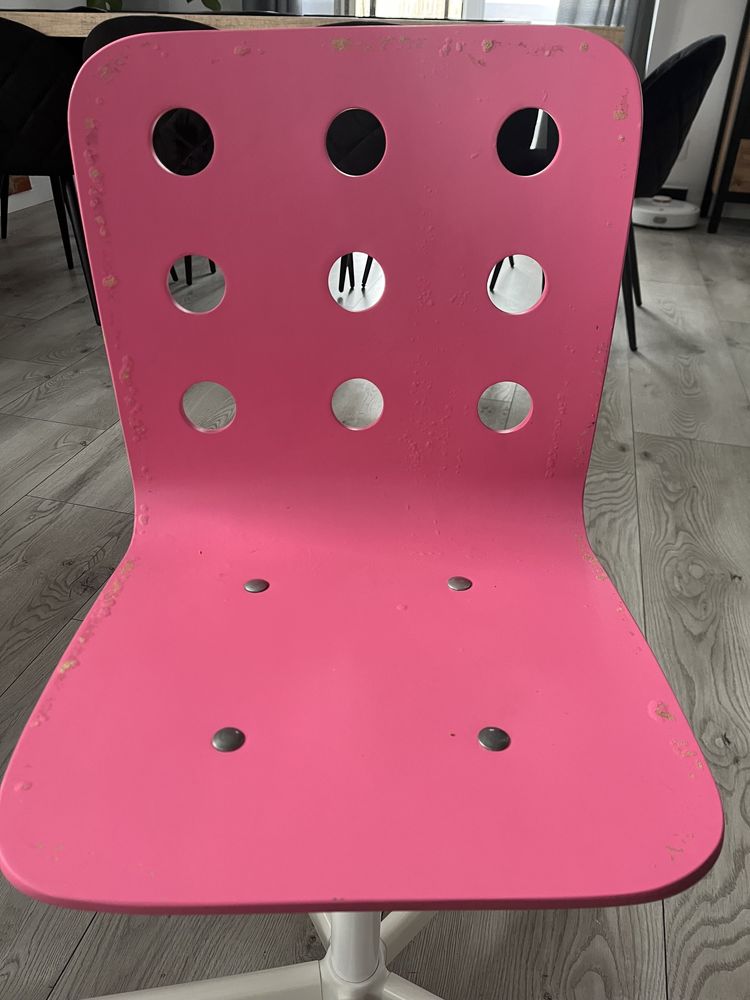 Krzesło biurowe dziecięce różowe IKEA pilnie sprzedam