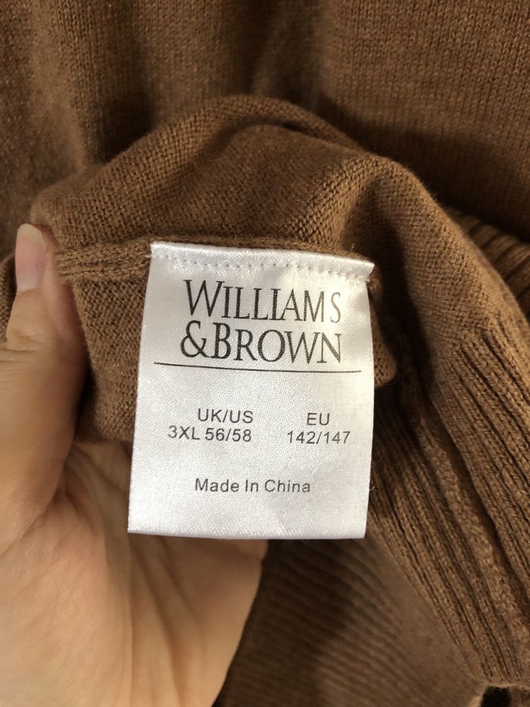 Wełniany sweter golf Williams & Brown 3XL