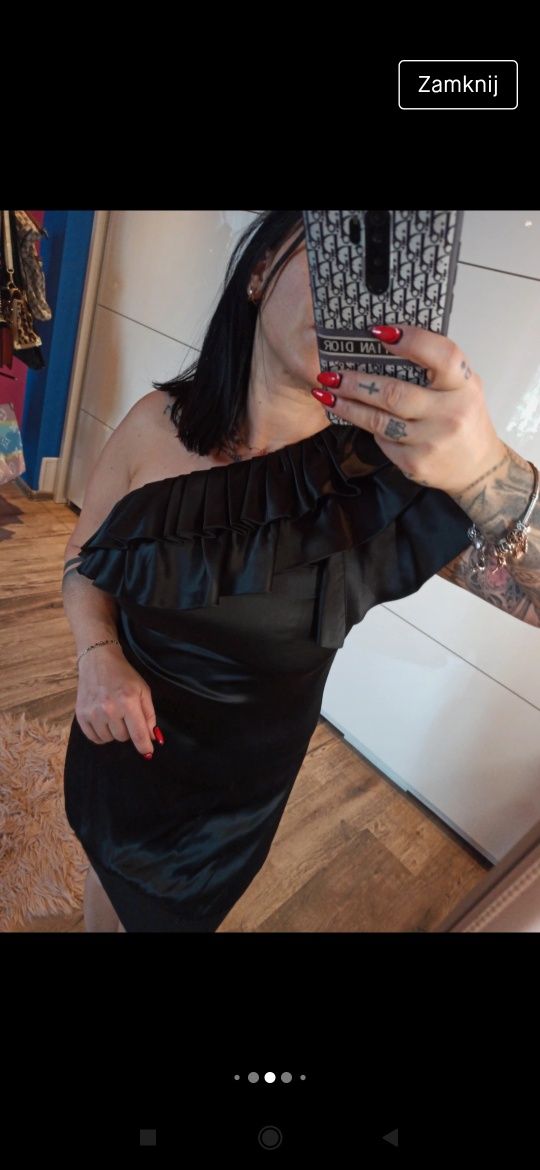 Ted Baker S mała czarna 100% jedwab silk