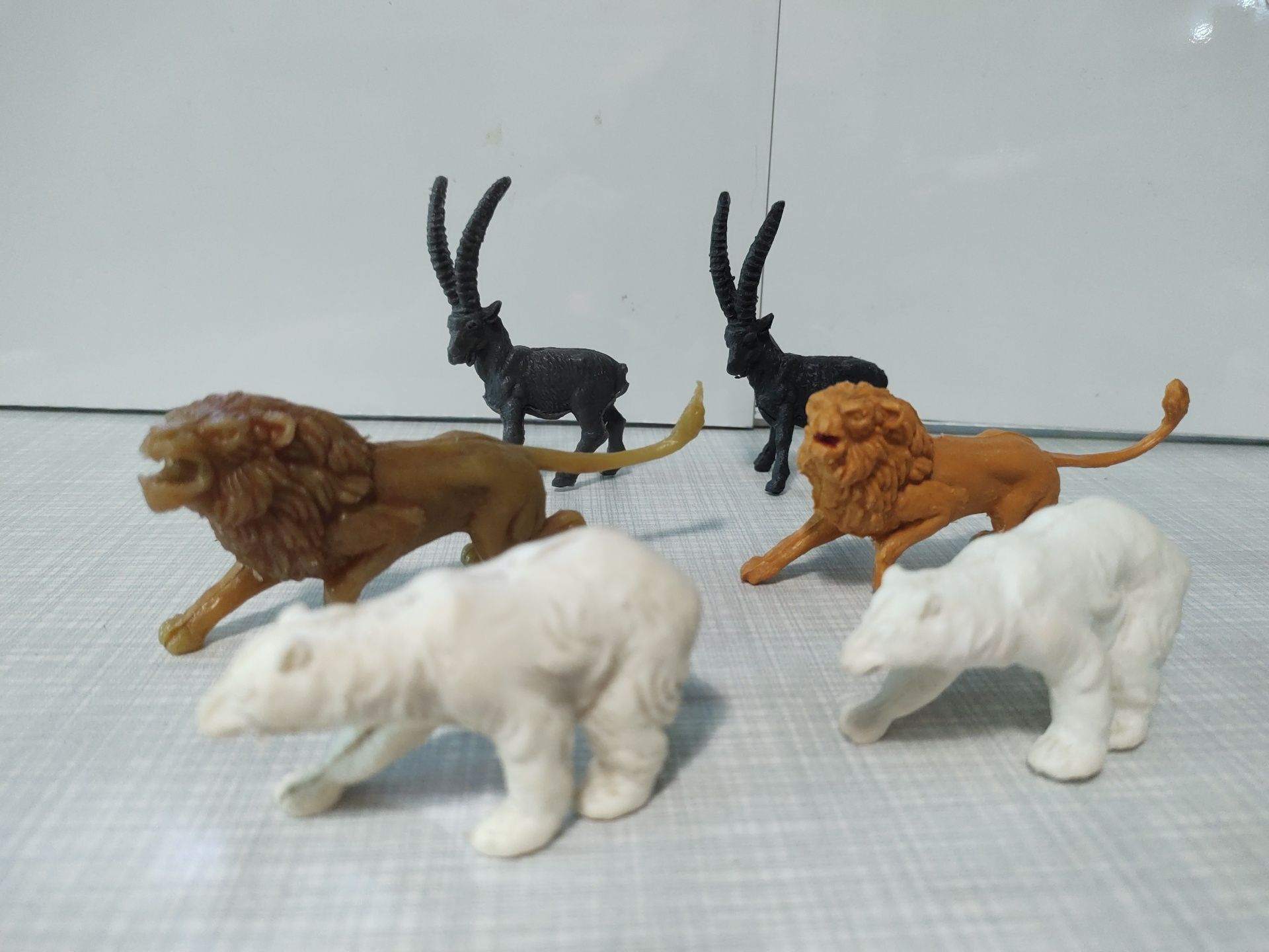Figurki zwierząt PRL, vintage, retro, zoo 6 sztuk