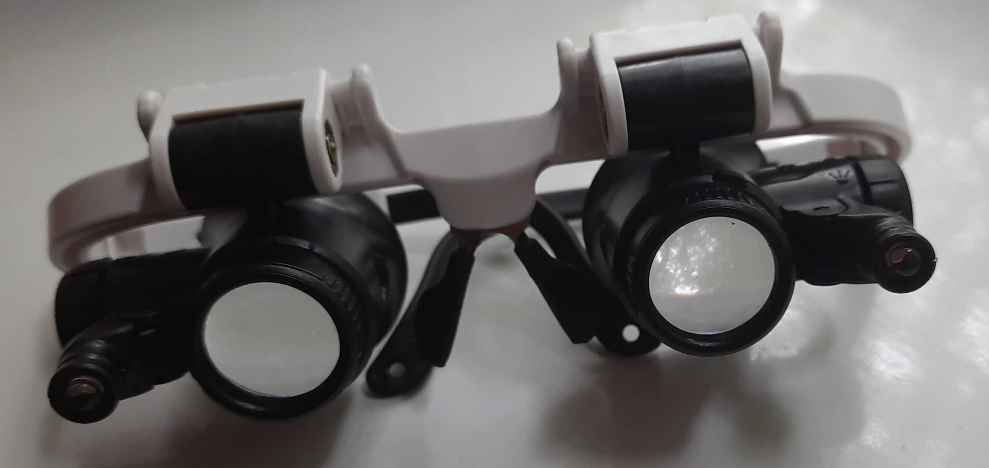 Окуляри бінокулярні з LED-підсвіткою (8Х 15X 23X) Лупа