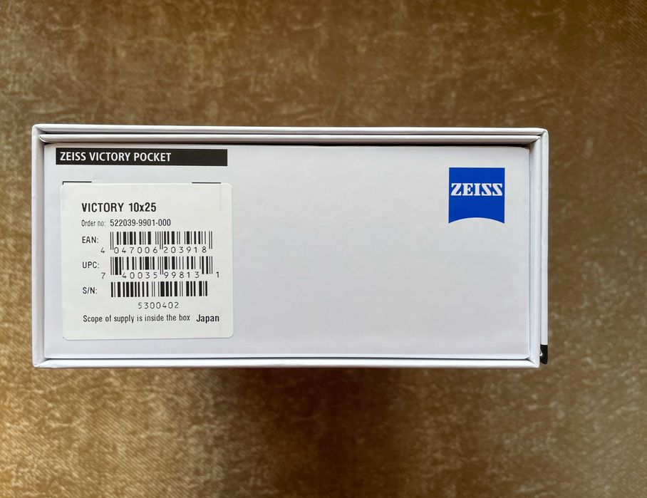 Бинокль ZEISS Victory Pocket 10x25 Новый