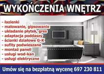 Wykonczenia wnetrz , Remonty - Wolne Terminy !!!