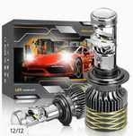 Lâmpada luzes carro led H7 e 9500