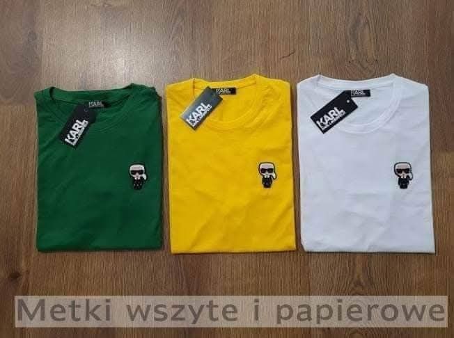 Karl lagerfeld koszulki męskie M do 2xl logo wyszywane
