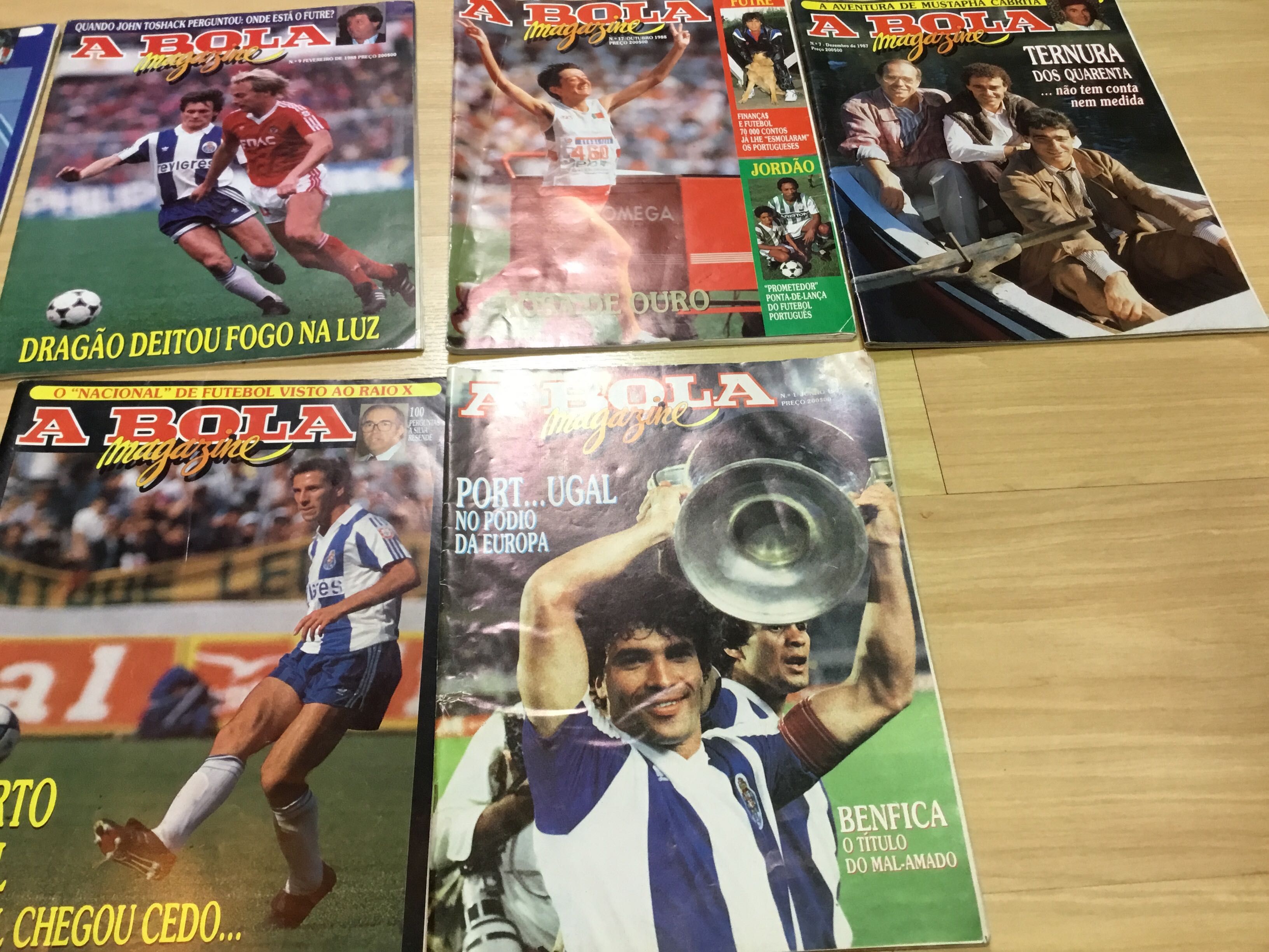 Lote de 7 revistas anos 80 A bola magazine