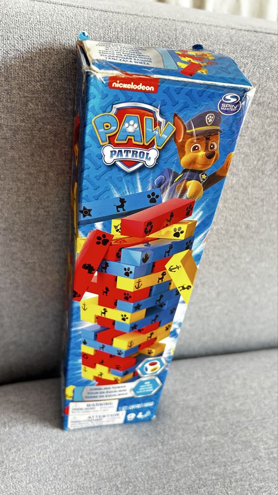 Gra Jenga Tańcząca wieża Psi patrol