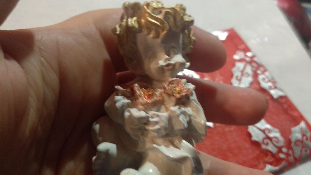 подарок Германия мальчик ангелок белый фигурка статуэтка 6см малыш