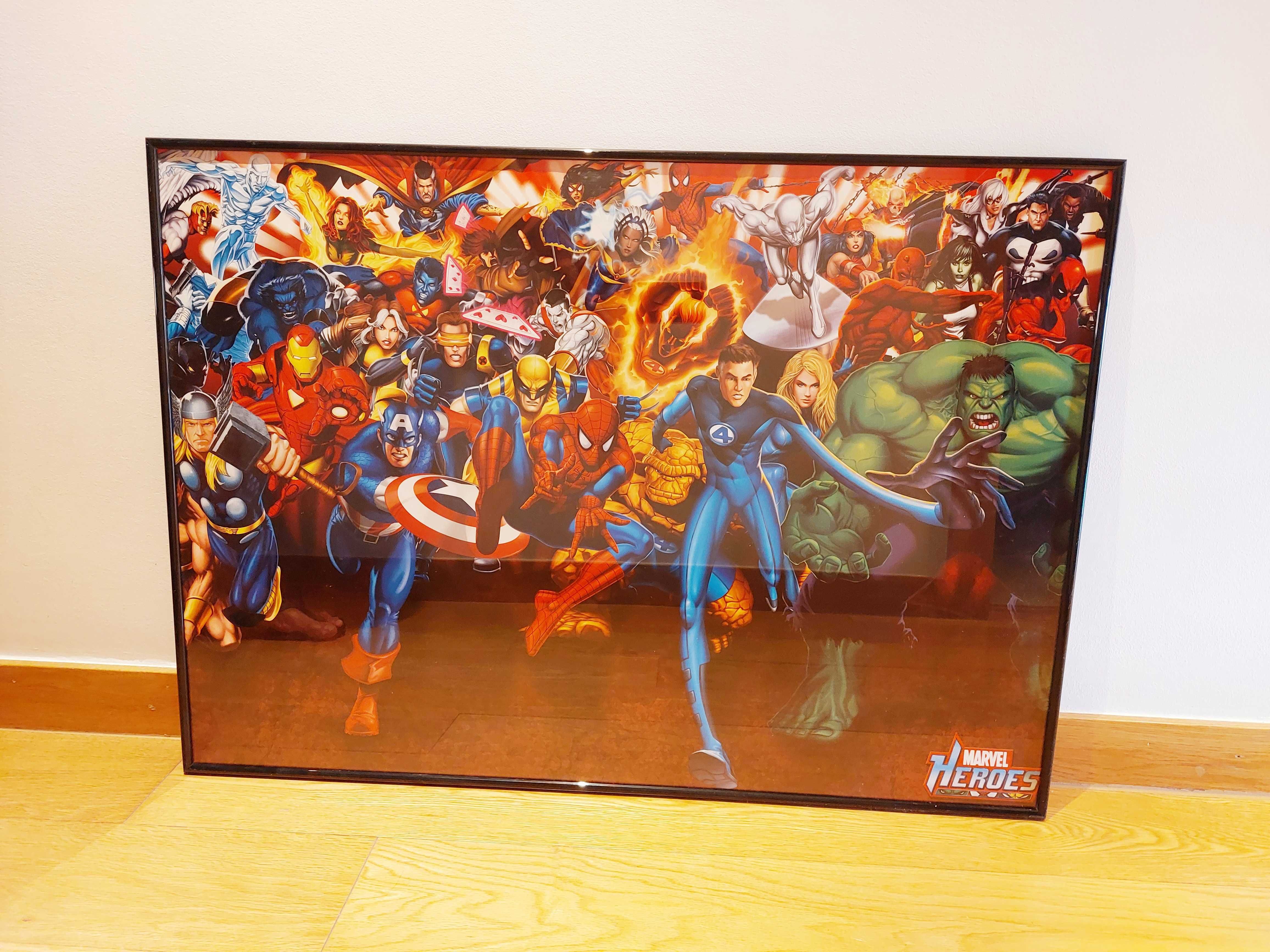 Quadro para posters (87cm x 62cm) + oferta de 2 posters dos Avengers