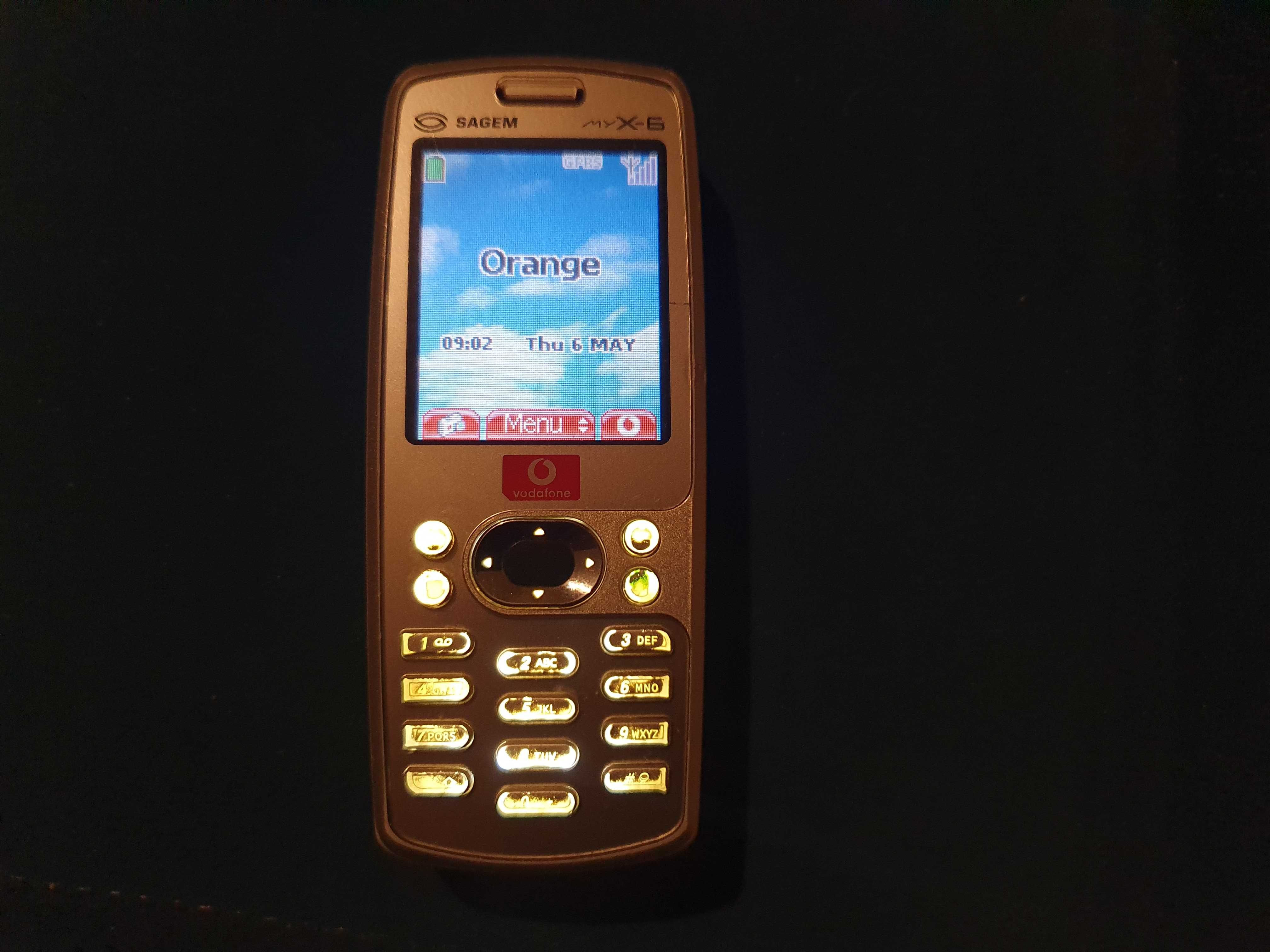 Stary zabytkowy telefon Sagem myx-6