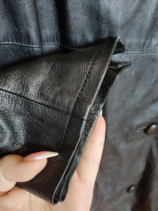 Шкіряний жіночий піджак