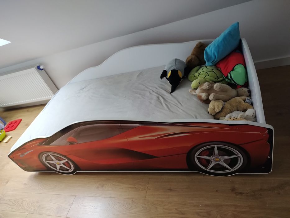 Łóżko dziecięce auto samochód sportowy Ferrari