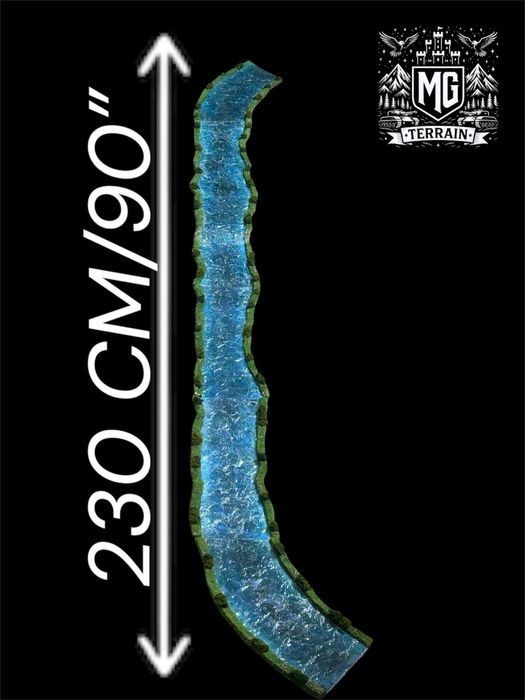 Modularna rzeka teren do gier bitewnych lotrsbg boltaction warhammer